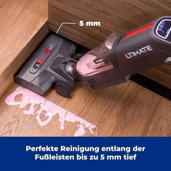 Atvel F16 Ultimat Безжична лека прахосмукачка за мокро/сухо почистване с двоен резервоар и моп за килими