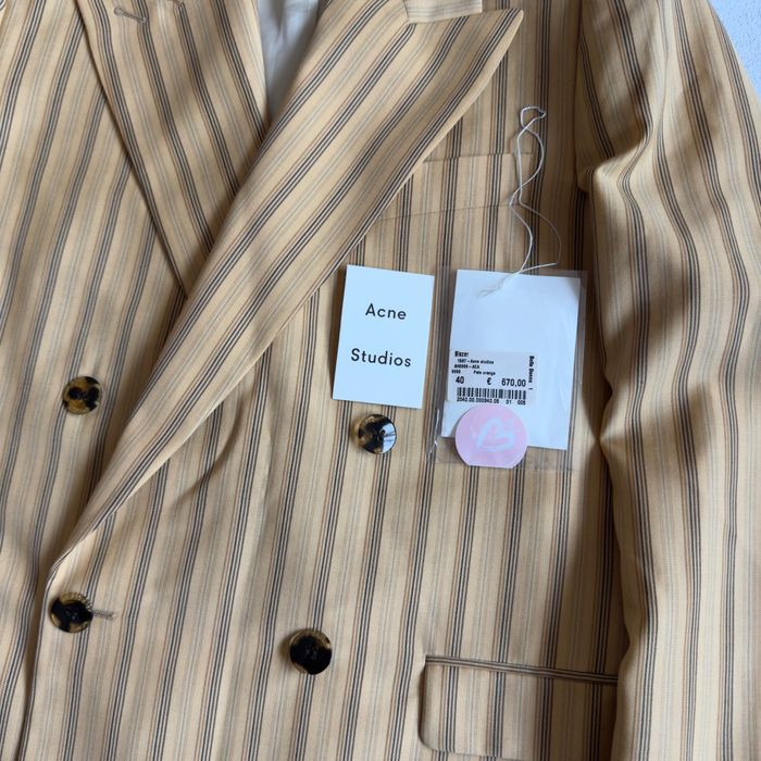 Дамско сако Acne studios striped wool blazer