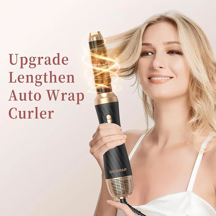 Стилизатор за коса 6в1, йонен сешоар, изправяне, въздушна маша къдрици