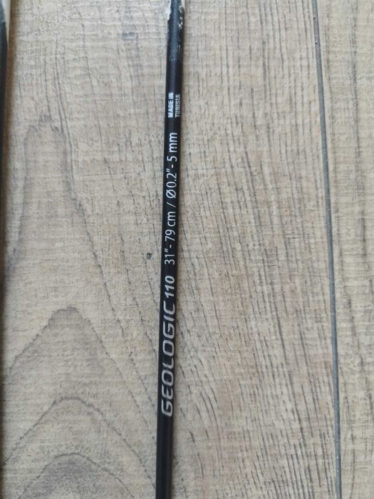 Sageti arc GEOLOGIC 110 79cm/5mm, varf otel si tolba, 5 buc