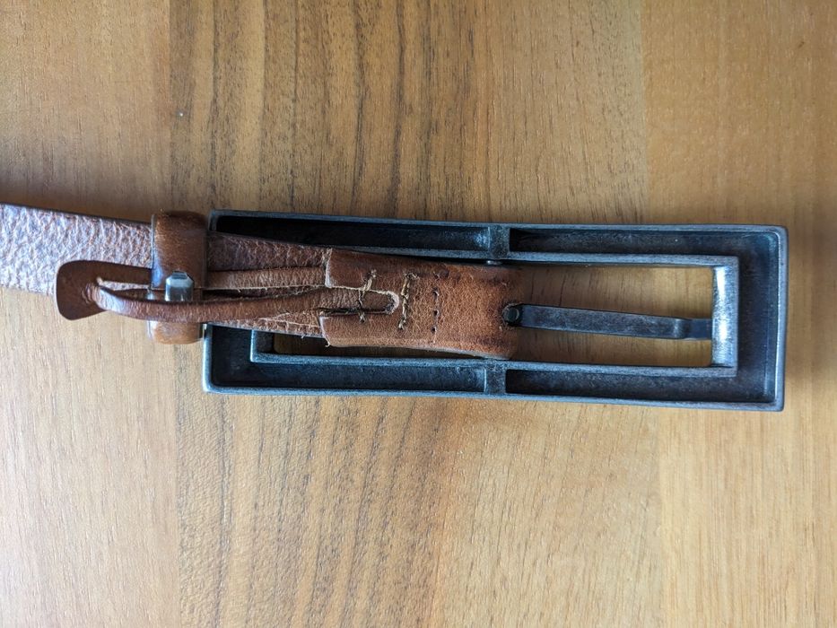 Emporio Armani кафяв кожен колан