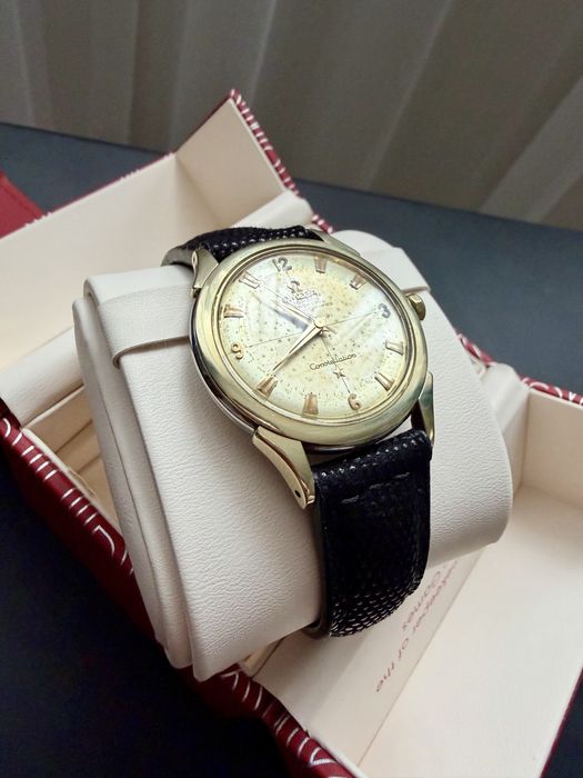 Ceas Omega Constellation.Dial Two-Tone.Crosshair.Bezel Aur18k