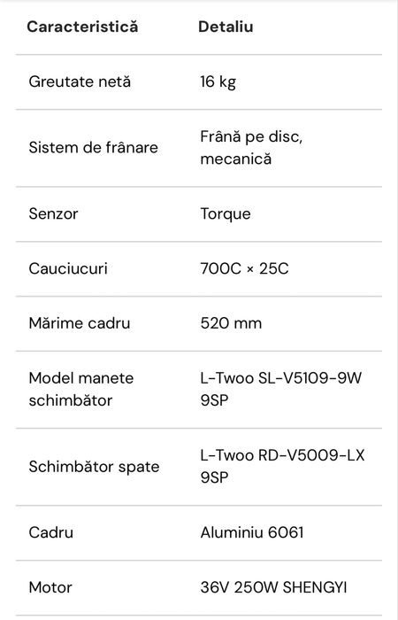 Bicicleta Electrica R2 Skiron Urban 7 Ah 250W 36V- Rosu