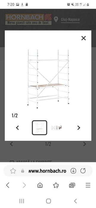 Schela aluminiu 690x1500