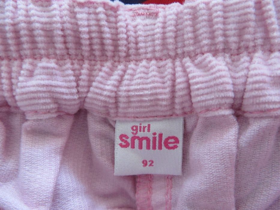 Нови детски джинси Smile , за ръст 92 см, розови
