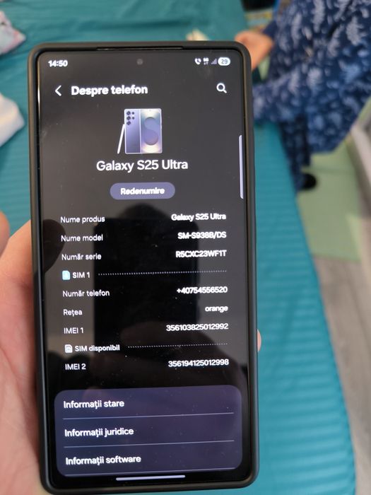 Vând Samsung s25 ultra 1Tb sau schimb cu iPhone 17 pro sau pro max