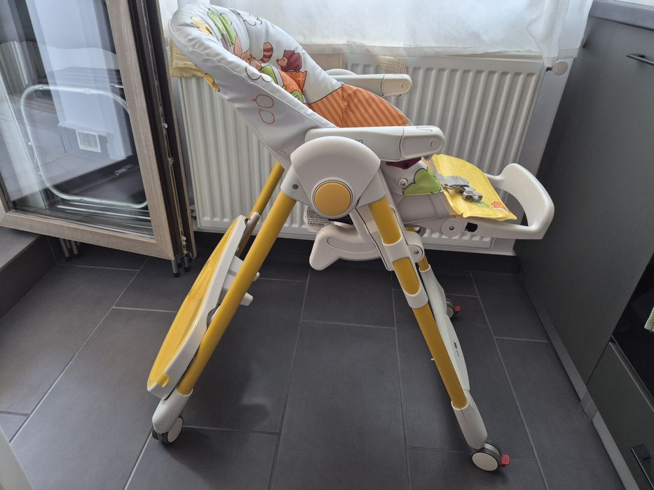 Scaun de masa Peg Perego Prima Pappa Zero Follow Me, Multicolor