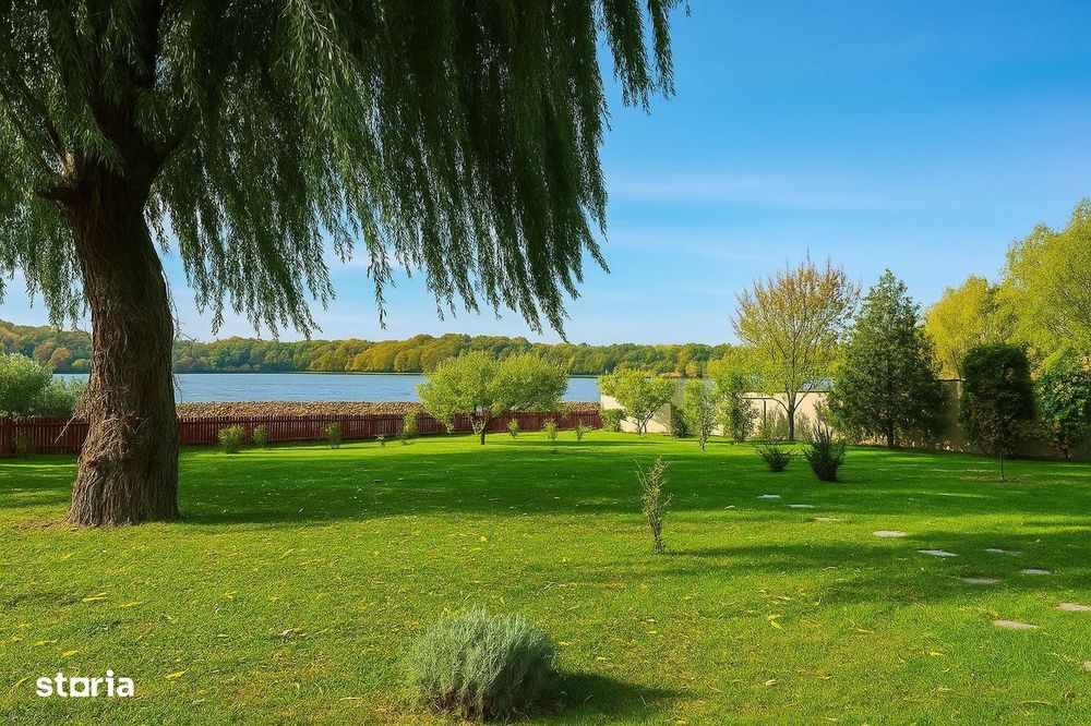 Vilă superbă pe malul lacului Snagov - 28 m deschidere la lac