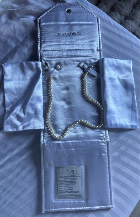 Colier din perle de cultura certificate, cu inchizatoare de aur