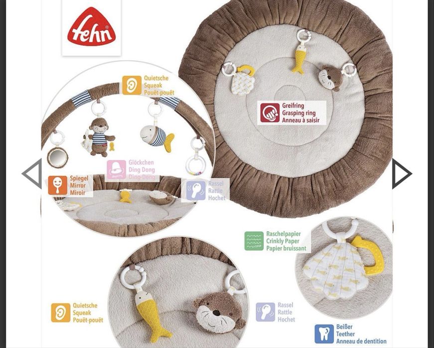 babyFEHN - 3D Активна гимнастика за бебе Видра Otter Theo, ф85см