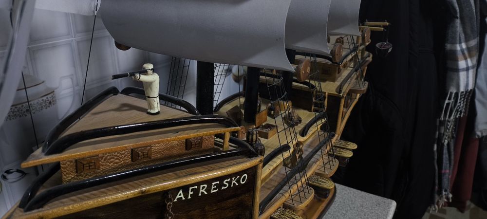 Корабль интерьерный, подарок, декор. Kema uyga, sovģa, dekoratsiya.