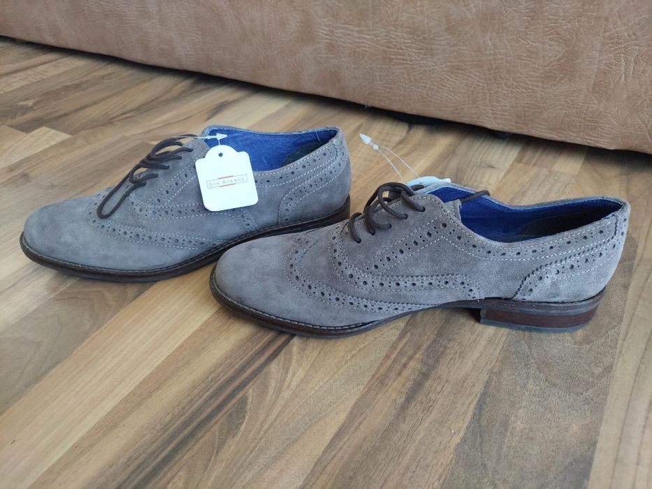 Pantofi de barbati,piele intoarsa 5TH Avenue,marime 40