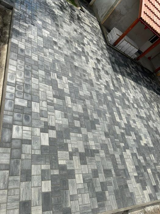 Редене на павета,бордюри,вертикална планировка бехатон унипаваж