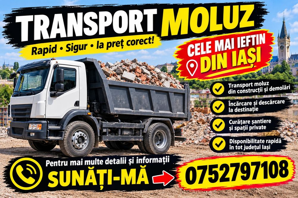Transport Moluz la cele mai acceptabile prețurii