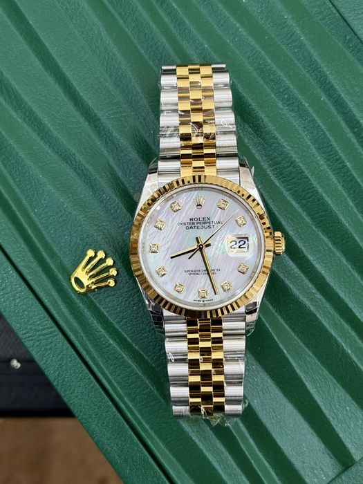 Rolex Date-Just 36 Mother of Pearl Dial ETA 3235