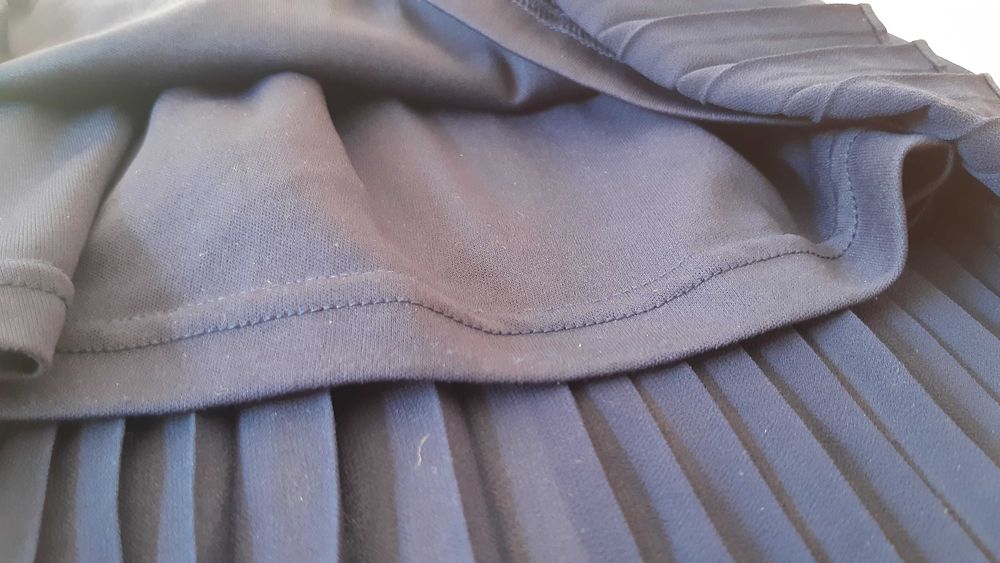 Дълга официална тъмно синя рокля, размер М