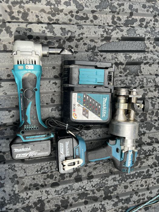 Vand foarfeca si masina canelat pe acumulator makita