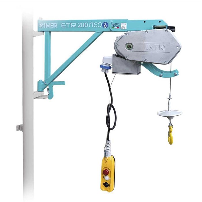 Roaba Orione profesionala cu carlig fabricata Italia, Elevator ETR200