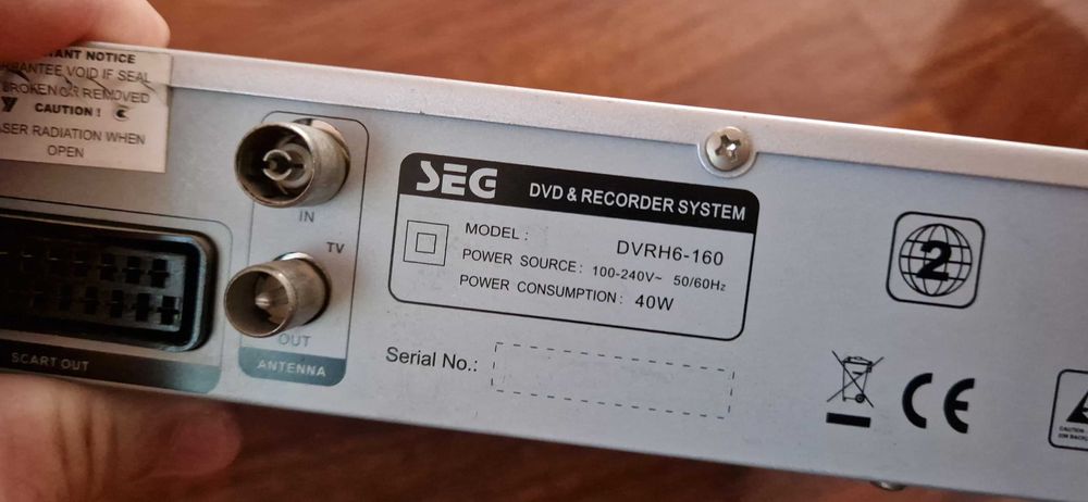 DVD recorder SEG dvrh 6-160