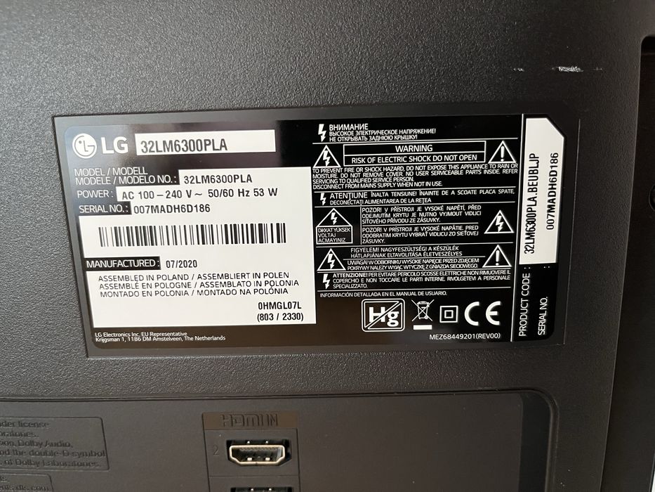 Телевизор LG 32” модел 32LM6300 Full HD Smart