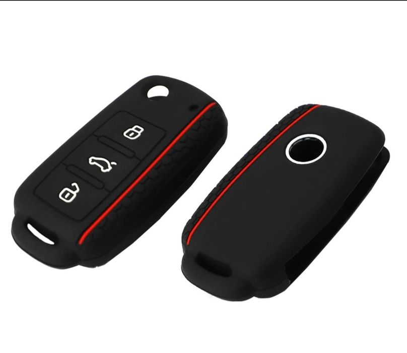 Силиконов калъф за ключ за VW, Scoda, Seat