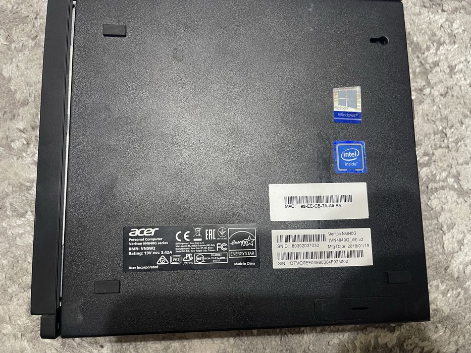 Mini pc Acer N640g adaptor hdmi gratuit