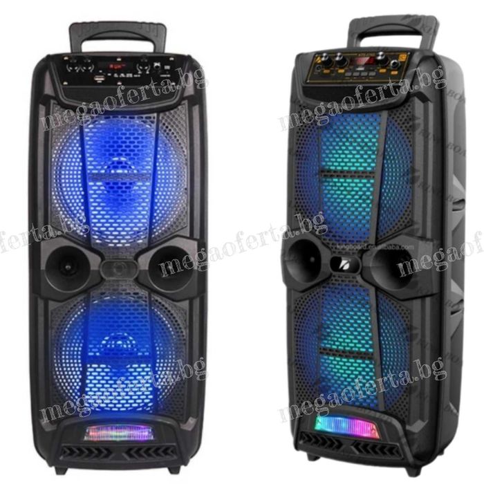 Голяма Караоке Колона 60см., 16 Инча Тонколона с Микрофон и Блутут