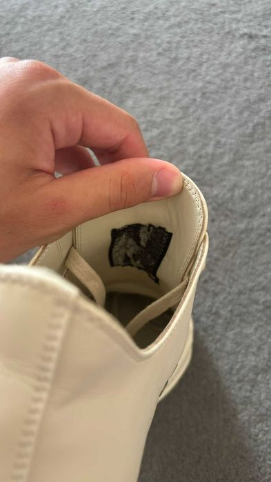 Rick Owens Ramones 44 Milk White low