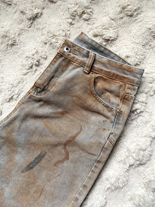 Ретро джинсы с росписью