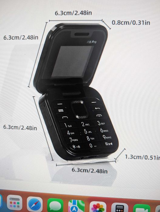 Мини 2G флип телефон с две SIM карти, многоцветен дисплей