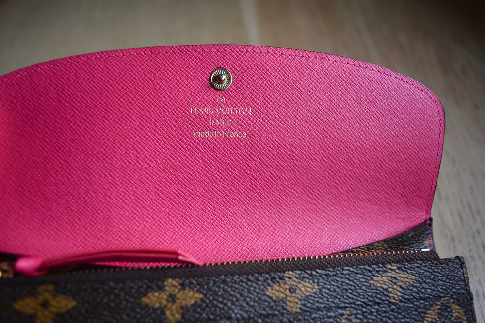 Дамско портмоне Louis Vuitton в кафяво и цикламено