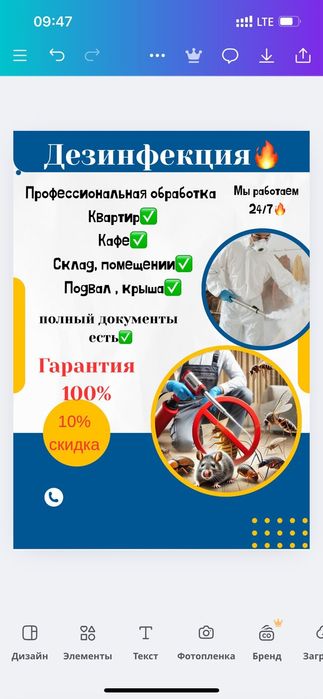 Дезинфекция и дератизация и дизенцекция