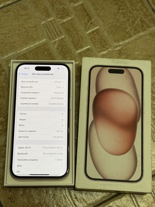 iPhone 15 128GB.86%.В Идеале! 10/10.
