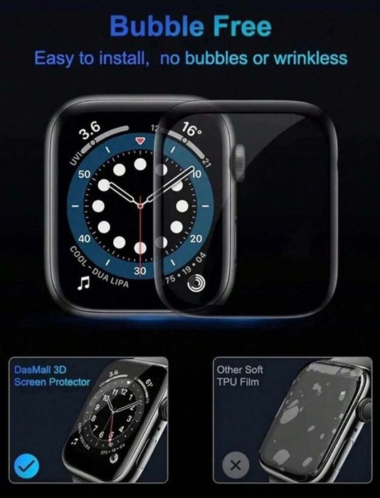 Стъклен Протектор за Apple Часовник Apple Watch 38/ 39/40/41/42/43/ 44