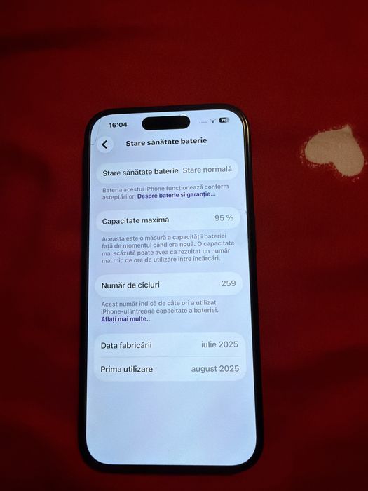 Vand iphone 16  95 sanate