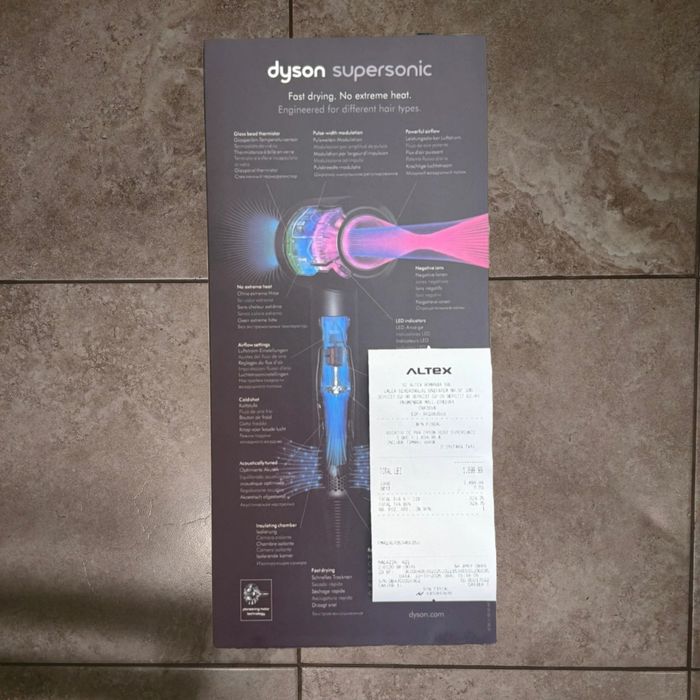 Uscator Dyson Grey/Pink HD07