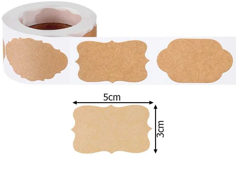 Etichete autoadezive pentru borcane condimente cadouri rola 250 bucati