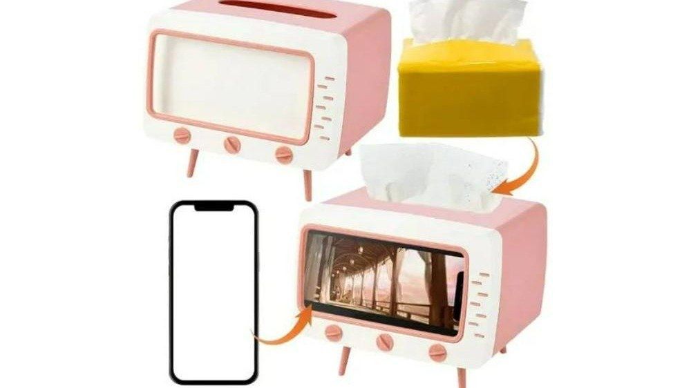 Подставка для телефона и салфетница 2в1