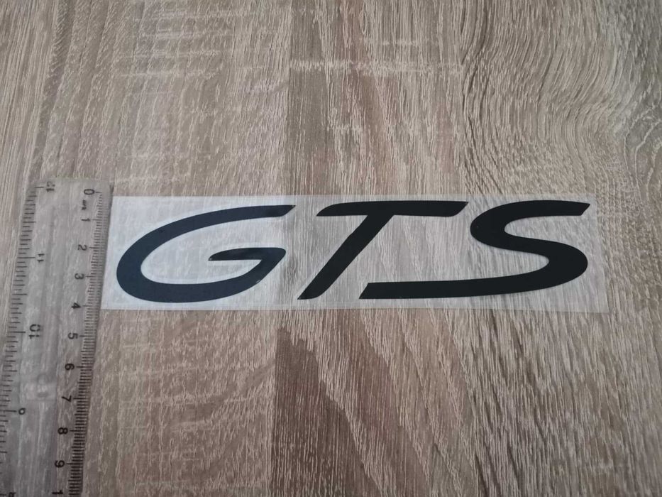 черен стикер за врата GTS за Porsche
