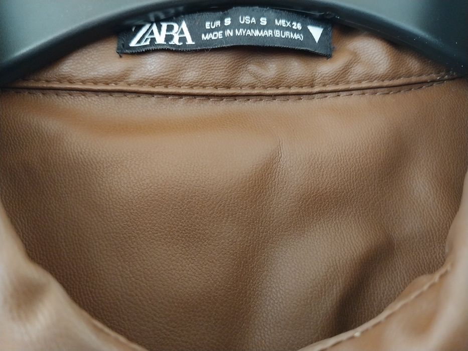 Коженная платья зара