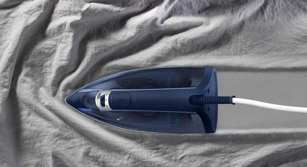 Tefal Virtuo FV 1713 ютия, на сухо, на пара, компактна, 2000 W, Син