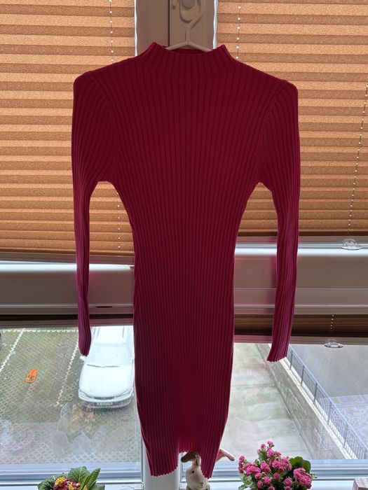 Розова рокля,памучна