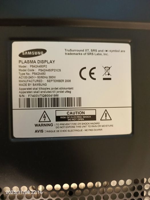 Продам плазменный телевизор Samsung 42 диагональ