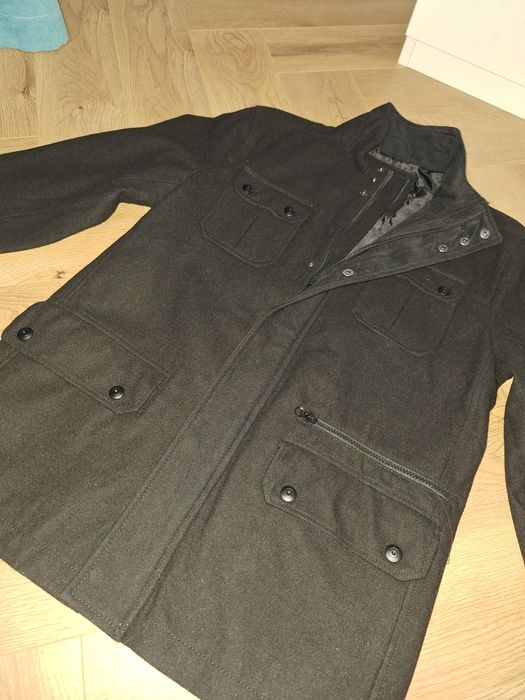 Черно мъжко палто