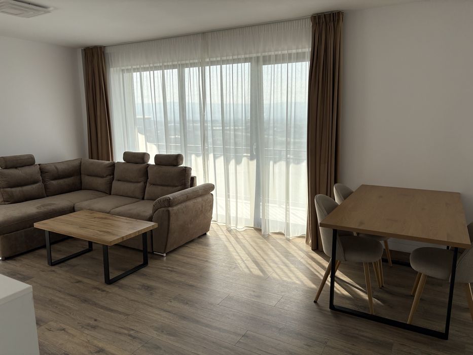 Inchiriez apartament in bloc nou, utilat si mobilat, 2 camere