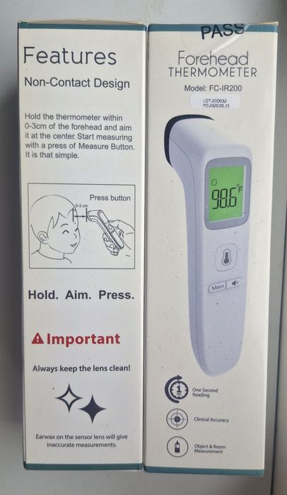 Termometru digital Profesional cu infraroșu