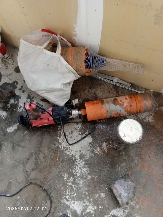 Резка асфальта, бетона и стяжки. Алмазное бурение. Стяжка пола