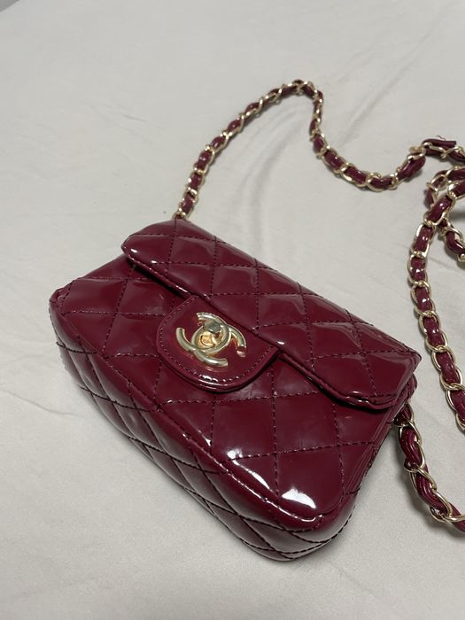 Бордо чанта на Chanel