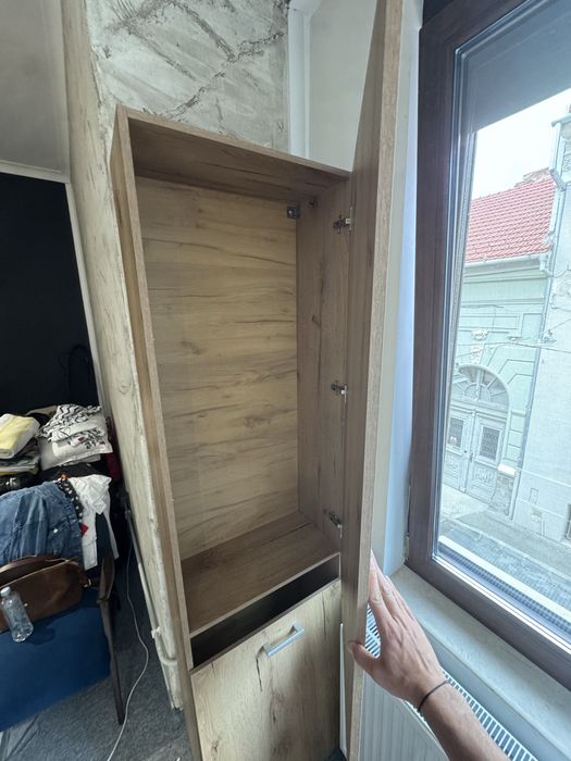 Dulap înalt / coloană depozitare – stejar (210,5 × 60 × 30 cm)
