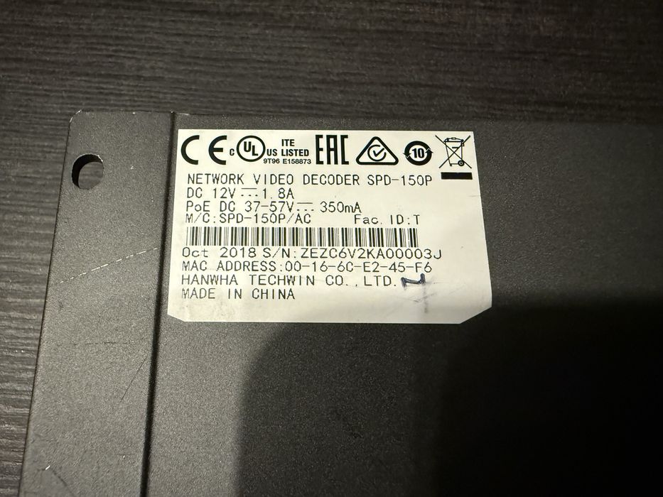 * WISENET 4K UltraHD NVR для видео наблюдения на 64 камеры!